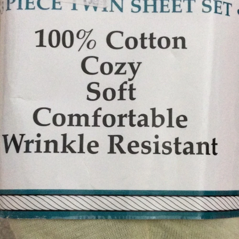 Jersey Knit Twin Sheet Set - Sage Green (100% Cotton)